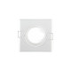 Kit spot led GU10 COB 6 watt (eq. 60 watt) - Dimmable - Support blanc - Couleur eclairage - Blanc chaud 3000°K, Type Support - Rond fixe 85mm 