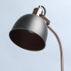 Lampadaire argenté industrial 1 ampoule 141 cm 