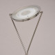 Lampadaire argenté techno 1 ampoule 194 cm 