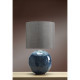 Lampe blue globe, porcelaine, sans abat-jour 