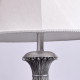 Lampe de table argentée country 1 ampoule 60 cm 
