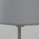 Lampe de table argentée megapolis 1 ampoule 43 cm 