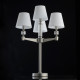 Lampe de table argentée neoclassic 4 ampoules 68 cm 