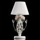 Lampe de table blanche flora 1 ampoule 49 cm 