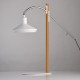 Lampe de table blanche megapolis 1 ampoule 70 cm 