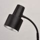 Lampe de table noire techno 1 ampoule 47 cm 