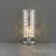 Lampe lacy, chrome et verre 