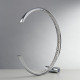 Lampe rings, en chrome et cristal 