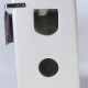Lavabo totem carré - céramique avec porte serviette - 48x87 cm - alto + 