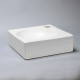 Lave mains carré céramique blanc - 29x29 cm - like 