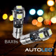 Pack p38 4 ampoules à led - h6w(bax9s) 5 leds canbus+navette c5w 42mm canbus autoled® 