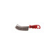 Brosse manuelle demi-lune manche plastique fil acier ondulé 0.30mm bois, pierre et métal - Décapage dur - LEMAN - 740.226 