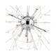 Magnifique lustre à suspension effet système-solaire de 40cm de diamètre avec 8 ampoules g4 10w incluses 