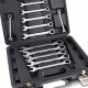 Mallette kit de 12 clés plates - clés à cliquet       Noir 
