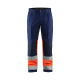 Pantalon artisan stretch haute-visibilité  15511811 marine-orange fluo