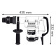 Brise-béton marteau piqueur sds-max 4.9kg 1050w 7.1j livré en coffret gsh 388 bosch 0611388003 