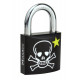 Master lock - 938763 - cadenas vestiaire motif tête de mort noir 30 mm 