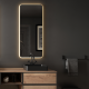 Miroir éclairage led de salle de bain matala avec interrupteur tactile - 50x80cm 