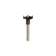 Mèche à façonner au carbure HM à fond plat - D. 45 mm L. 90 mm Q. 10 mm - LEMAN - 100.745.00 