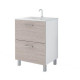 Mennza meuble de salle de bain daia - Couleur et dimension du meuble au choix Bois