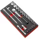 Module mousse cliquet douilles 1/2' facom - modm.sl1pb 