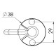 Moteur radio ø 35 mm pour volet roulant 20 kg - 9 nm 