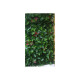 Mur végétal jet7garden 12 plaques feuillage artificiel lierre - 3m2 - vert et rouge 