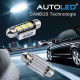 Pack p18 4 ampoules led w5w (t10)+navette c5w 39mm canbus autoled® 