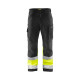 Pantalon haute-visibilité softshell coloris  15622517 noir-jaune fluo