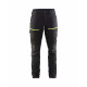 Pantalon maintenance +stretch femme  71661845 Noir-Jaune fluo