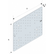 Plaque perforée pour CLT dimensions au choix 