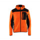 Veste tricotée à capuche 49302117 - Couleur et taille au choix Orange-Noir