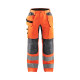 Pantalon artisan haute-visibilité stretch poches choix coloris  15521811 orange fluo-gris anthracite 