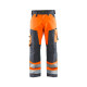 Pantalon artisan haute-visibilité coloris choix  15661811 orange fluo-gris anthracite 