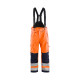 Pantalon bretelles haute-visibilité coloris  18671977 Orange fluo- Marine