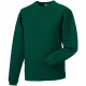 Sweat-shirt de travail col ras du cou russell - Coloris et taille au choix Vert-foncé