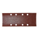 10 Feuilles rectangulaires abrasives 93x230 mm G80 - 4 + 4 trous - MAKITA - P-31859 