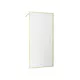 Paroi de douche verre ondulé 6 mm - 90x200 cm - cadre et bras aluminium or brossé Aurlane - FAC1035 
