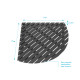 Caillebotis en bois composite gris pour cabine 1/4 de cercle - dimensions 77 x 77 x 3.2 cm Aurlane - CAI046 