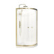 Cabine de douche Quart de cercle 90x90x200/230cm – Receveur Bas – Fonds Blancs et Profilés Or Brossé Aurlane - CAB288 