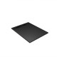 Receveur noir effet granite en résine epoxy 90x120x3 cm + grille linéaire noire Aurlane - PACR266 