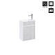 Meuble lave mains mini 40x50x22 cm - gris et blanc Aurlane - LAV1006 