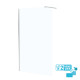 Lot de 2 parois de douche 120x195 cm en verre trempé 5 mm - profilés et bras chromés Aurlane - PACF466 