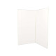 Pack 2 panneaux muraux en aluminium blanc 120x210 cm + profilés finition et angle or doré brossé Aurlane - PACP302 