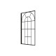 Pare baignoire déco 75x130 cm - verre trempé 4 mm sérigraphie verrière - profilé noir mat Aurlane - FAC1034 