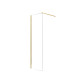 Paroi de Douche 60x195 cm en verre trempé 5 mm - Finition Or Brossé - GOLD ELEMENTARY Aurlane - FAC1003 