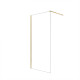 Paroi de douche 90x195 cm en verre trempé 5 mm - finition or brossé - gold elementary Aurlane - FAC1006 