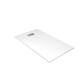 Pack receveur blanc effet pierre 80x140 cm et grille décor linéaire en inox - rock 2 Aurlane - PACR233 
