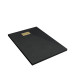 Pack receveur noir effet pierre 80x120 cm et grille décor linéaire or doré brossé - rock 2 Aurlane - PACR201 