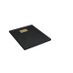 Pack receveur noir effet pierre 70x90 cm et grille décor linéaire or doré brossé - rock 2 Aurlane - PACR204 